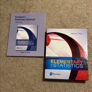 Pearson Elementary Statistics Book Set - Red, Blue, White